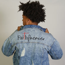 Load image into Gallery viewer, Faithfluencer Denim Jacket
